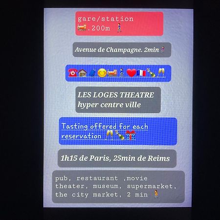 Les Loges du Theatre: Champagne-Central House with Games Epernay Exterior photo